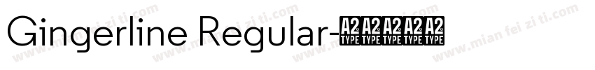 Gingerline Regular字体转换